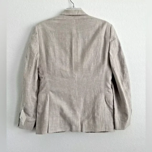 Bar lll Slim Fit Linen Suit Jacket Size 36S  -Tan- - Picture 3 of 7